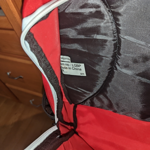 Louisville Slugger Softball Large Backpack Expandable Red White Travel equipment - Picture 8 of 14